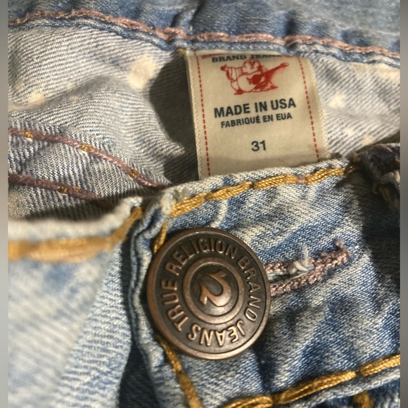 SOLD! Rare! 🇺🇸 Ricky Super T in “AZUL SAIL AWAY” wash True Religion size 31x34 - Picture 7 of 9